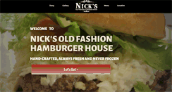 Desktop Screenshot of nicksoldfashionhamburgers.com
